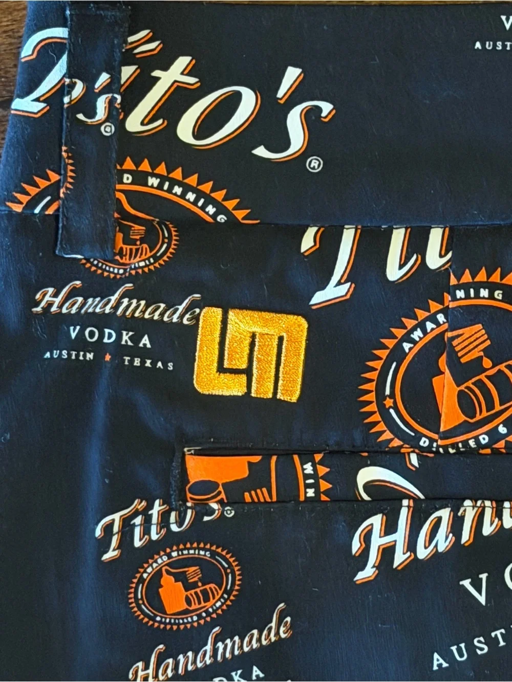 NWT Loudmouth Golf Women's Tito's Handmade Vodka Mini Short Shorts Size 4 Black